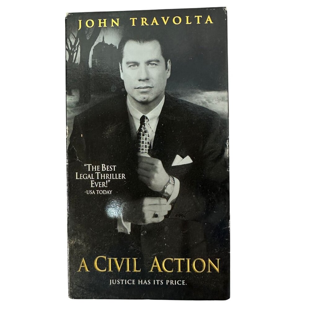 A Civil Action VHS John Travolta 1998 Legal Drama Touchstone Pictures PG-13